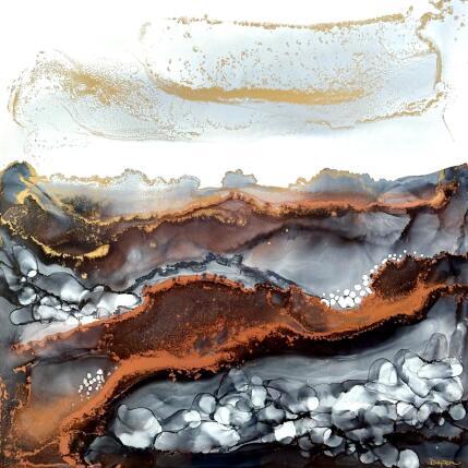 Painting Poésie Minérale 2540 by Depaire Silvia | Painting Abstract Acrylic Landscapes, Marine, Minimalist