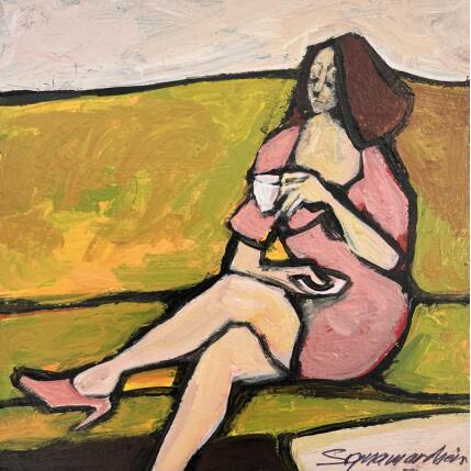 Painting Arabica by Signamarcheix Bernard | Painting Naive art Acrylic, Ink, Pastel