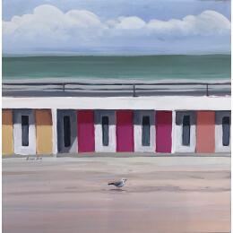 Painting Cabine Rose by Alice Roy | Painting Figurative Oil Marine