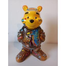 Sculpture Winnie Samo by Luna | Sculpture Pop-art Acrylic, Graffiti, Posca Pop icons