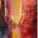 Painting Ciel d'or by Levesque Emmanuelle | Painting Abstract Urban Oil