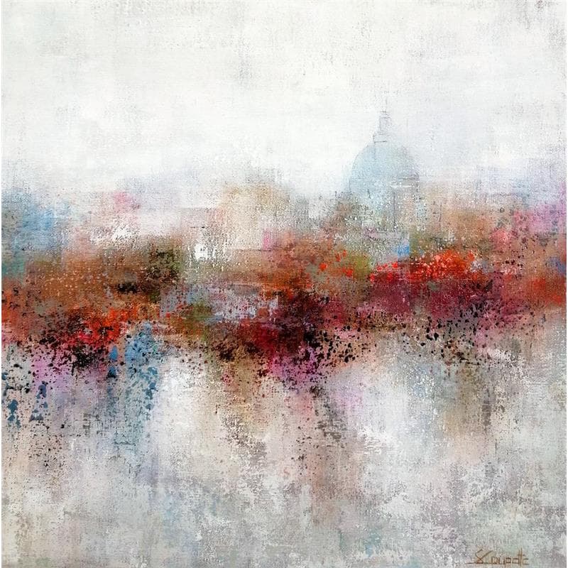 Painting CITY VIEW by Coupette Steffi | Painting Abstract Acrylic Urban