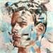 Painting 10B by Cubero Nathalie | Painting Figurative Mixed Portrait
