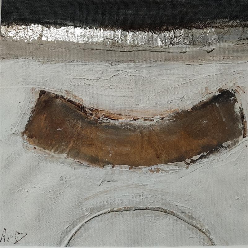Painting Earth tones B9 by Van Domburgh Lydia | Painting Abstract Minimalist Oil Acrylic