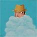 Painting la cortina de fum by Aguasca Sole Gemma | Painting Naive art Portrait Acrylic