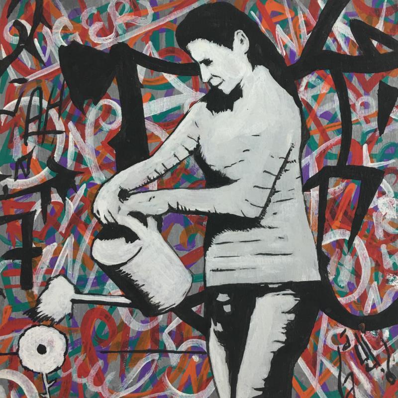 Painting be careful by Di Vicino Gaudio Alessandro | Painting Street art Life style Graffiti Acrylic