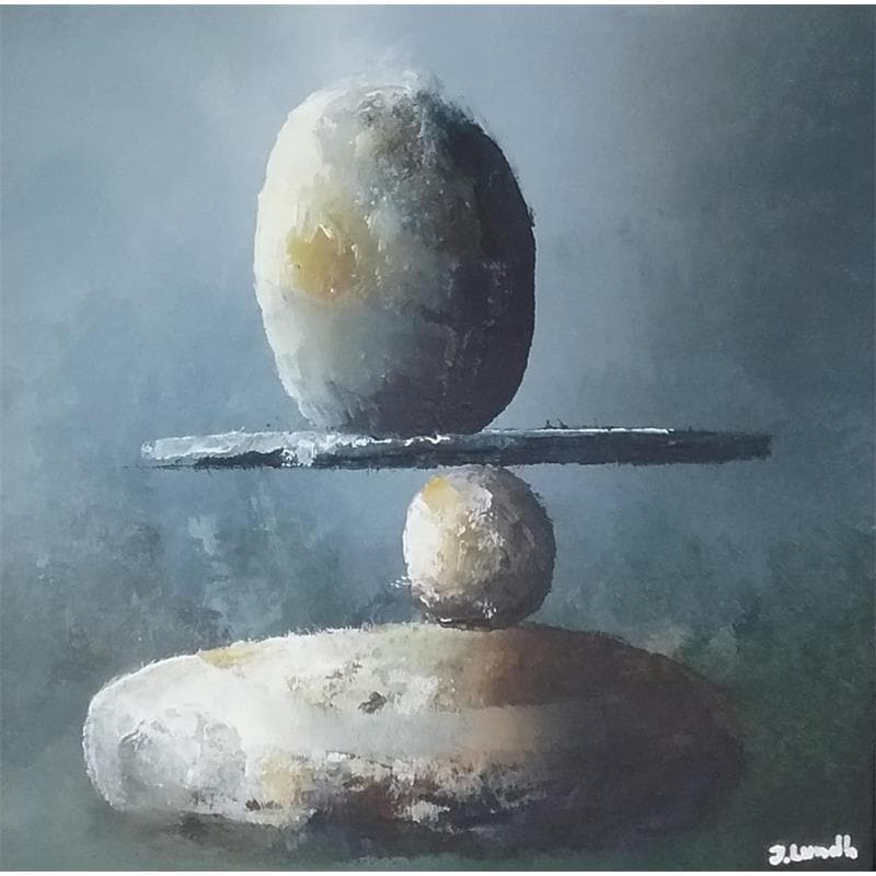 Painting Balance 1 by Lundh Jonas | Painting Figurative Acrylic Marine