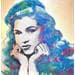 Painting Young Marilyn Monroe by Schroeder Virginie | Painting Pop-art Pop icons Acrylic