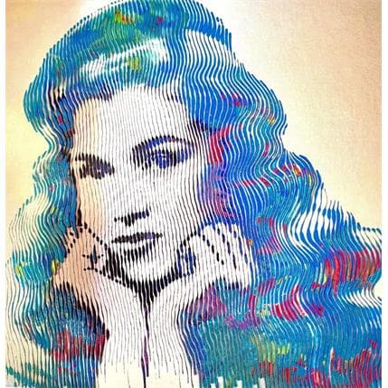 Painting Young Marilyn Monroe by Schroeder Virginie | Painting Pop art Mixed Pop icons