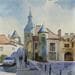 Painting Lyon - ap.2 by Khodakivskyi Vasily | Painting Figurative Urban Watercolor