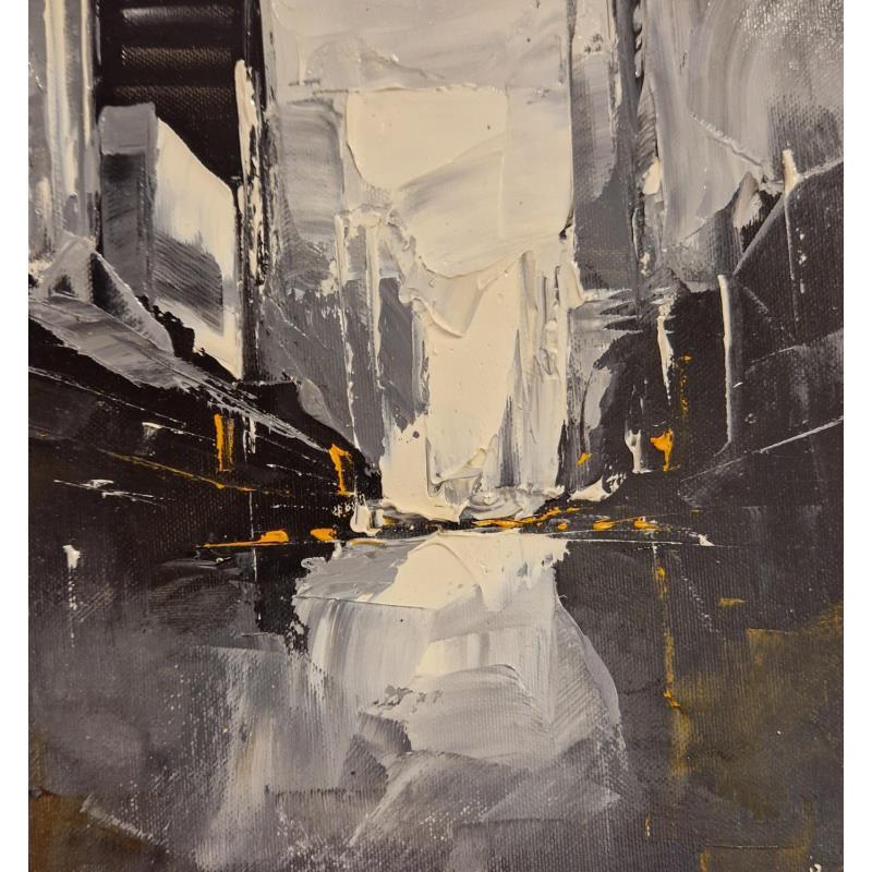 Gemälde BLACK AND WHITE STORY von Bond Tetiana | Gemälde Figurativ Urban Öl