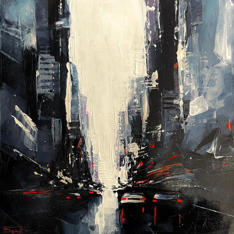 Painting DARKNESS by Bond Tetiana | Painting Figurative Urban Oil