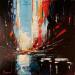 Painting WELCOME TO THE CITY by Bond Tetiana | Painting Figurative Urban Oil