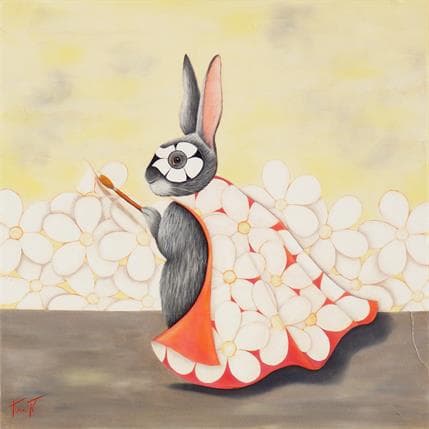 Ann R SO MUCH BETTER WITH FLOWERS 36 x 36 cm