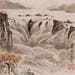Painting Le Fleuve Jaune by Du Mingxuan | Painting Figurative Mixed Landscapes