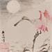 Peinture Spoonbill par Du Mingxuan | Tableau Figuratif Mixte Paysages animaux