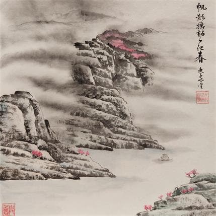 Peinture Early Spring par Du Mingxuan | Tableau Figuratif Mixte Paysages