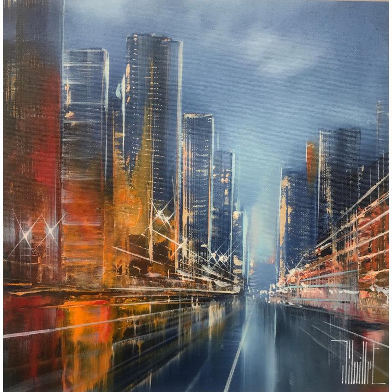 Painting lights and passion by Guillet Jerome | Painting Figurative Acrylic, Oil Urban