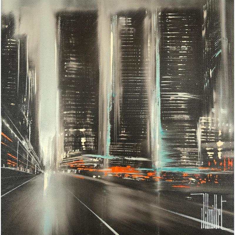 Painting dynamique by Guillet Jerome | Painting Figurative Urban Oil Acrylic
