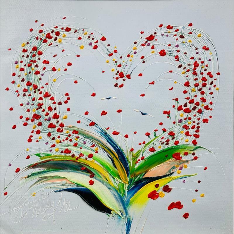 Peinture Ton coeur par Fonteyne David | Tableau Figuratif Acrylique, Huile Paysages
