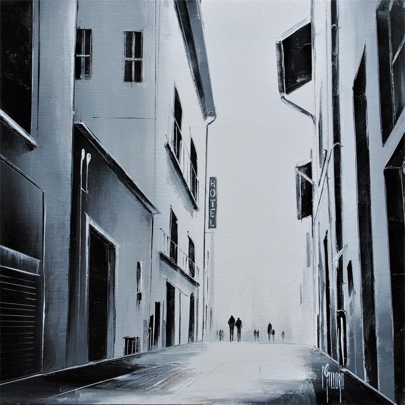 Gemälde Escale von Galloro Maurizio | Gemälde Figurativ Urban Öl