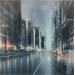 Painting look at the lights by Guillet Jerome | Painting Figurative Urban Oil Acrylic