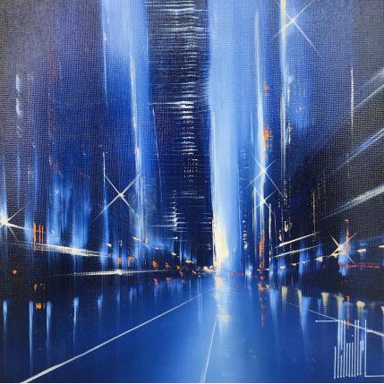 Painting shimmering lights by Guillet Jerome | Painting Figurative Acrylic, Oil Urban