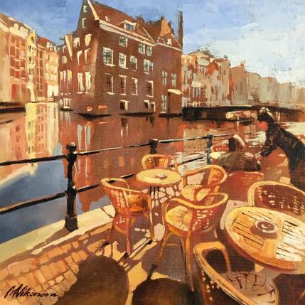 Painting Time to relax by Niko Marina  | Painting Figurative Oil Urban
