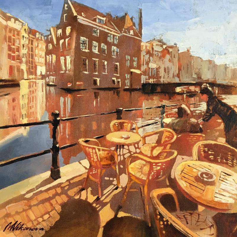 Painting Time to relax by Niko Marina  | Painting Figurative Urban Oil