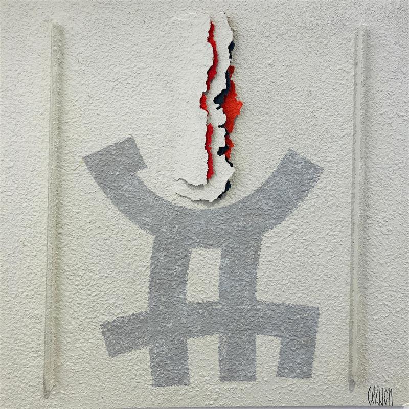 Painting Good sign by Clisson Gérard | Painting Abstract Minimalist