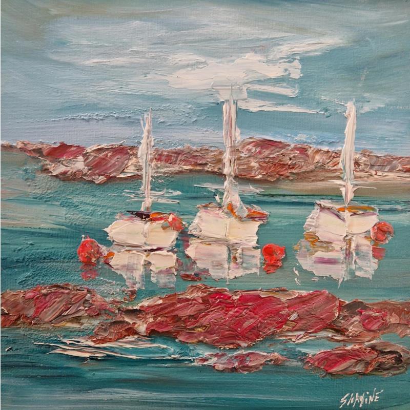 Painting Vacances by Shahine | Painting Figurative Landscapes Oil