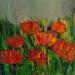 Peinture Tulipes par Shahine | Tableau Figuratif Paysages Huile