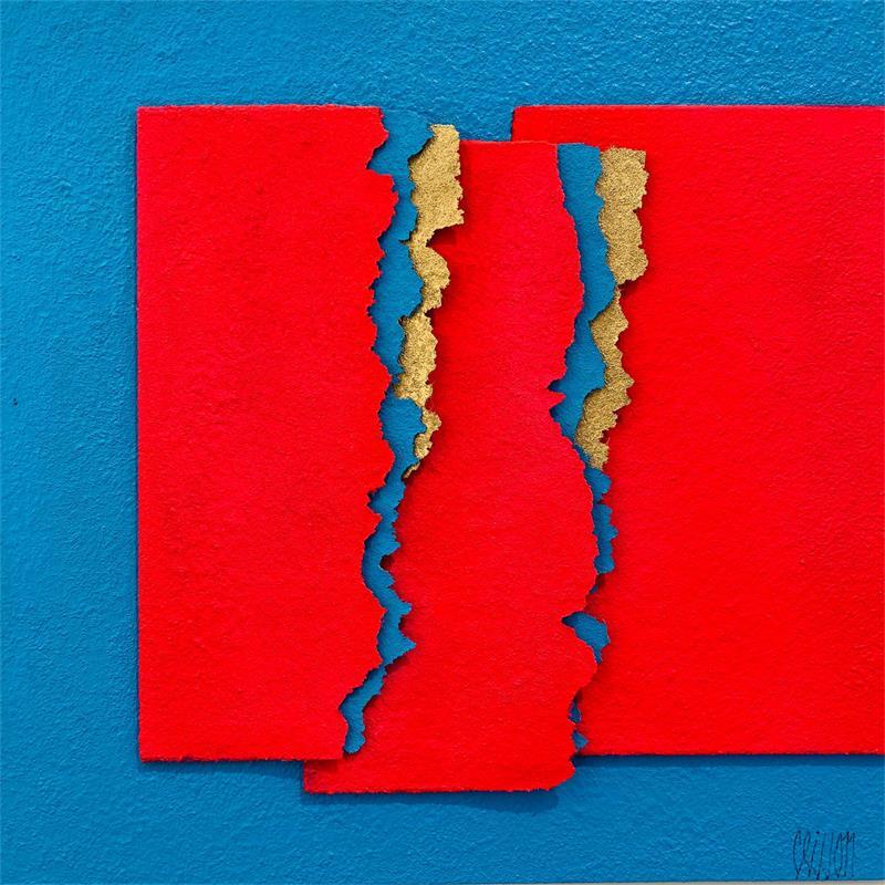 Painting Put on your sunglasses by Clisson Gérard | Painting Abstract Minimalist