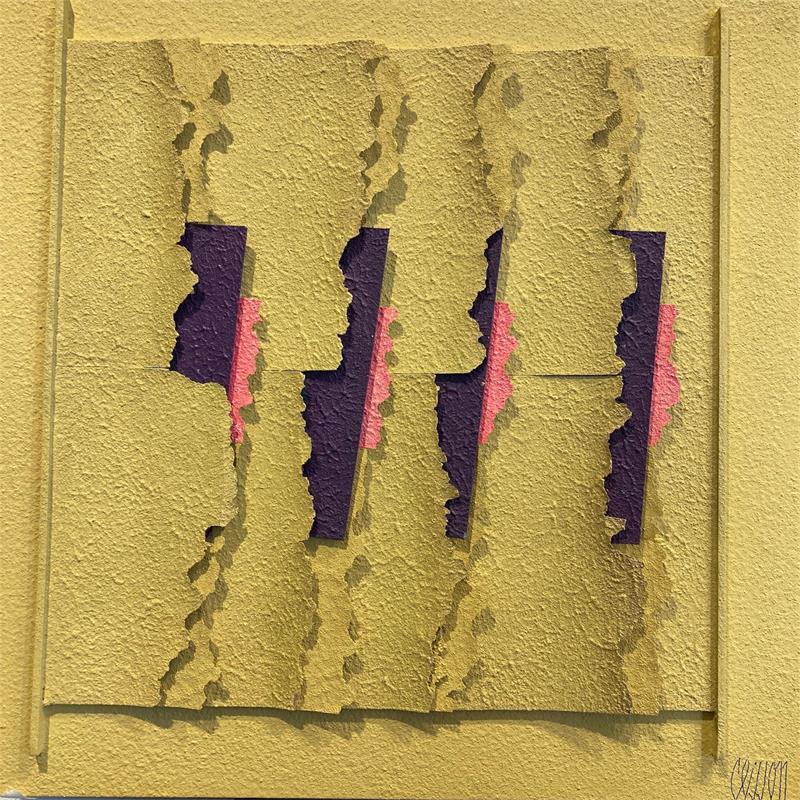 Painting 4 poses by Clisson Gérard | Painting Abstract Minimalist