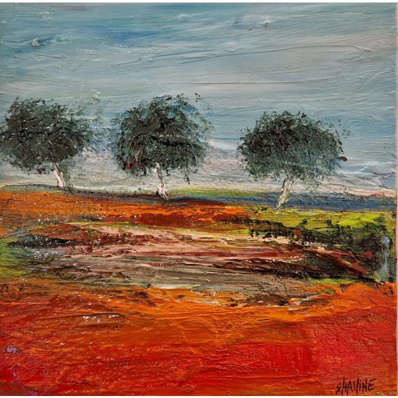 Painting Automne by Shahine | Painting Figurative Oil Landscapes
