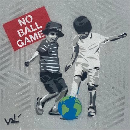 Painting No ball game by Lenud Valérian  | Painting Street art Graffiti Life style