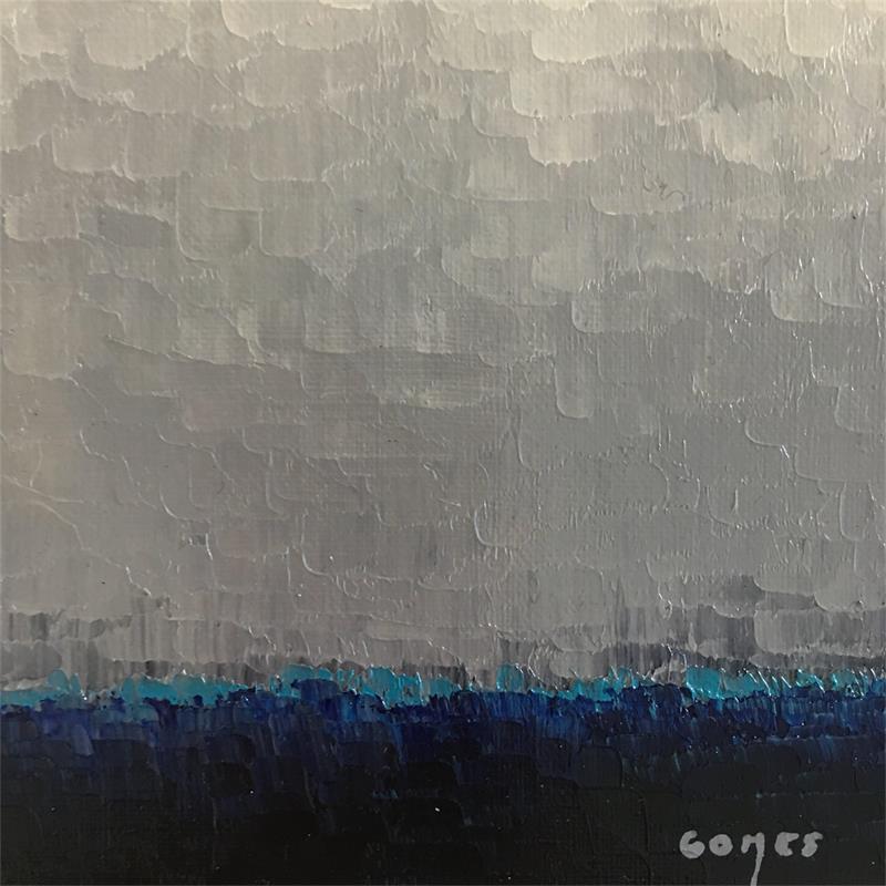 Painting Mirage 50 by Gomes Françoise | Painting Abstract Oil Minimalist