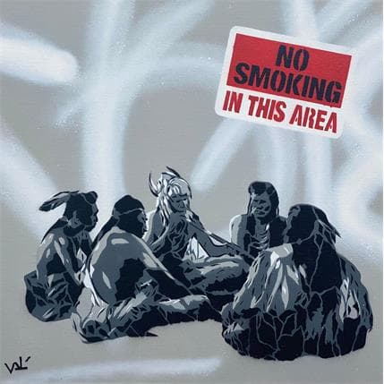 Painting No smoking in this area by Lenud Valérian  | Painting Street art Graffiti Life style