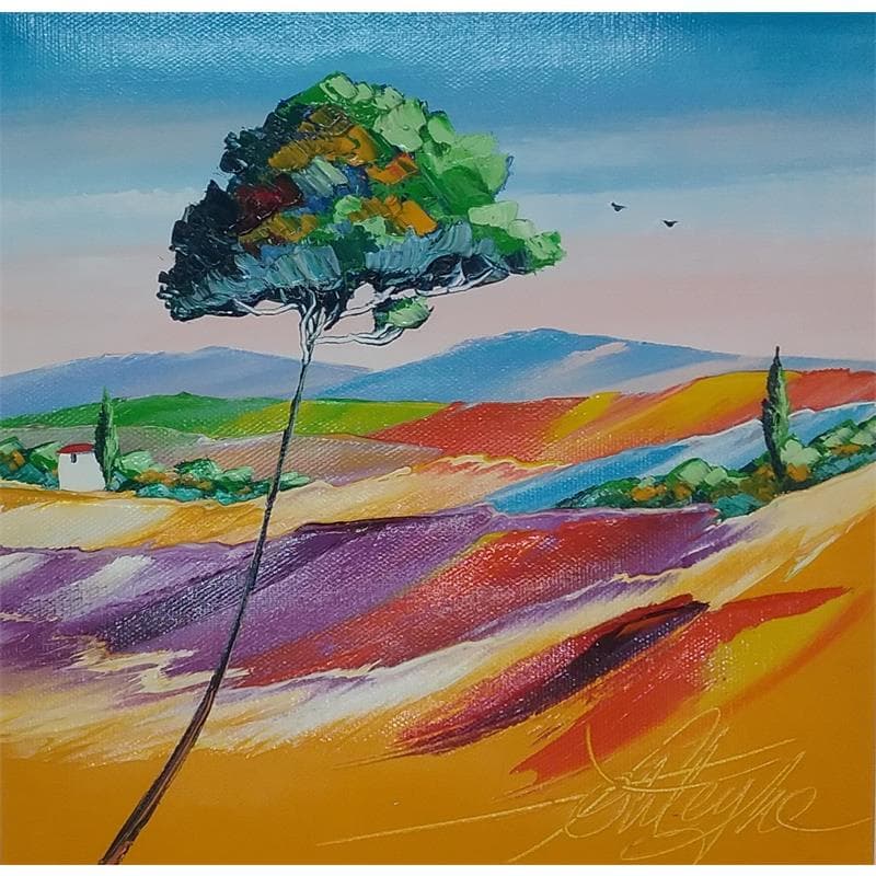 Painting Les couleurs à Grasse by Fonteyne David | Painting Figurative Acrylic, Oil Landscapes