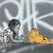 Peinture Garfield par Lenud Valérian  | Tableau Street Art Scènes de vie Graffiti