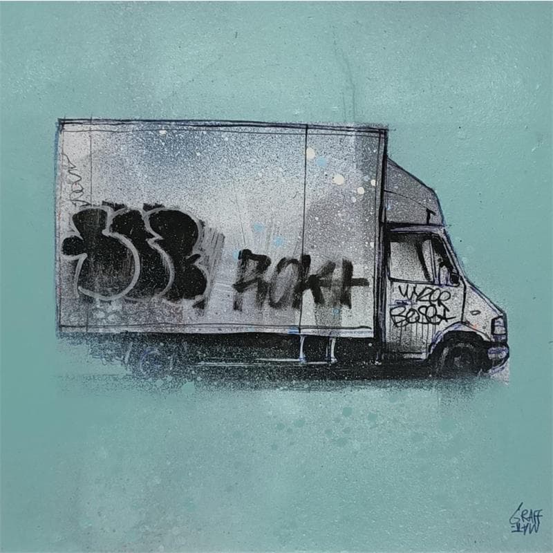 Painting Street truck by Graffmatt | Painting Street art Graffiti