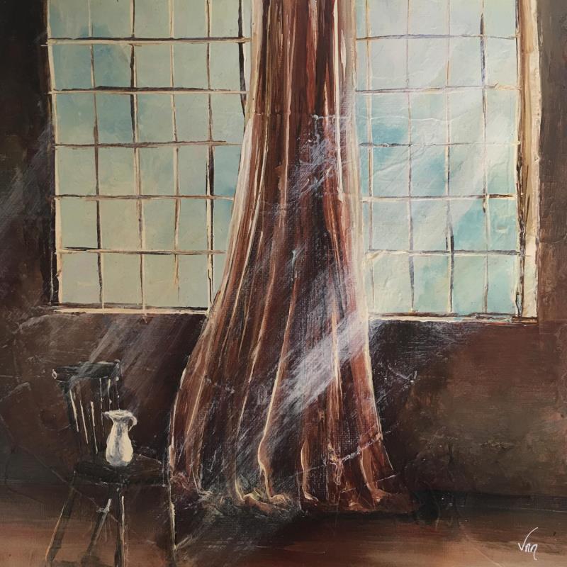 Gemälde Pourquoi von Mezan de Malartic Virginie | Gemälde Figurativ Alltagsszenen Öl