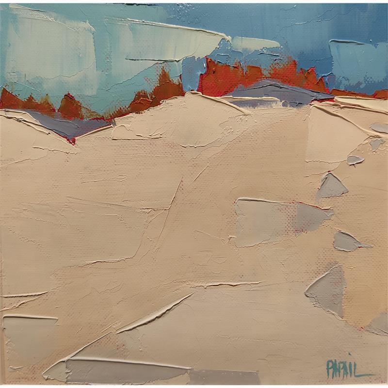Painting La dune blanche by PAPAIL | Painting Figurative Oil Landscapes