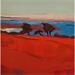 Painting Les arbres sur la hauteur by PAPAIL | Painting Figurative Landscapes Oil