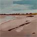 Painting La plage rose by PAPAIL | Painting Figurative Landscapes Oil