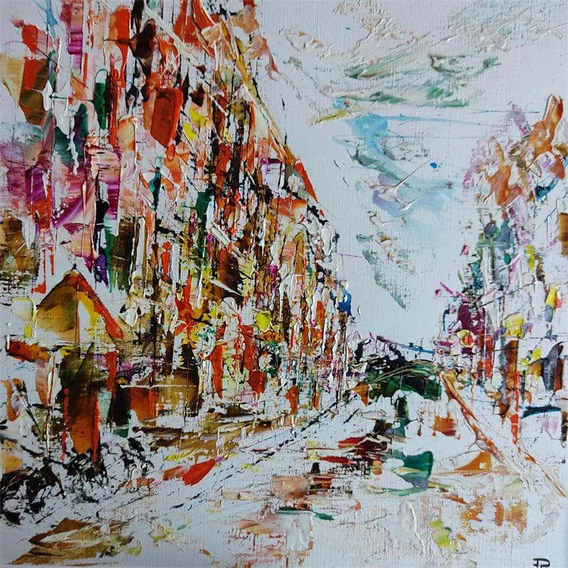 Painting Amsterdam 5 by Reymond Pierre | Painting Abstract Oil Urban