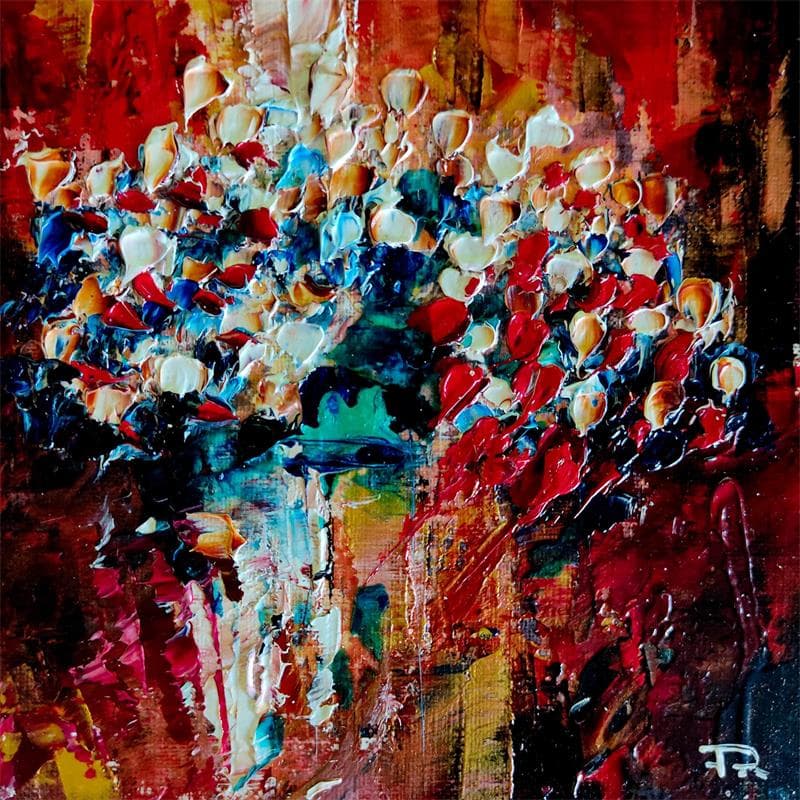 Painting Concerto with pianist 1 by Reymond Pierre | Painting Abstract Oil Life style