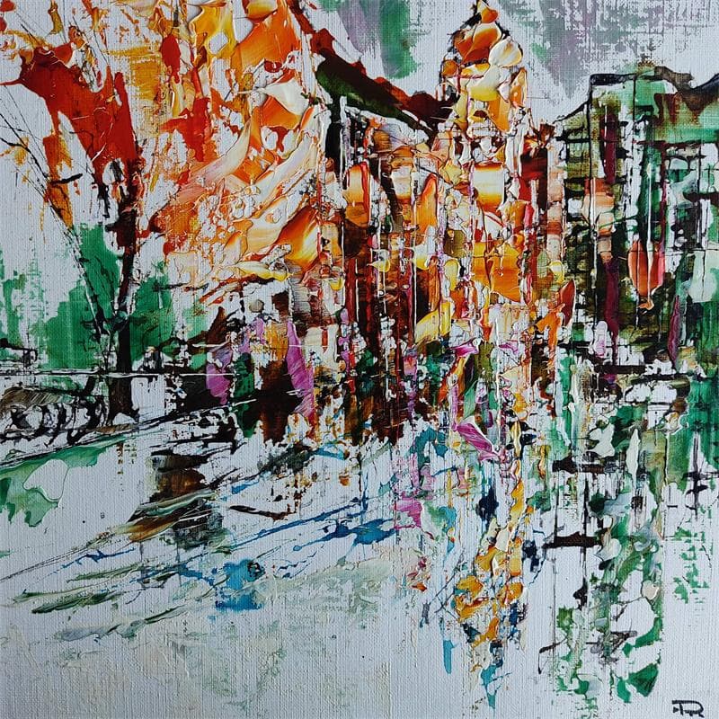 Painting Amsterdam 2 by Reymond Pierre | Painting Abstract Oil Urban