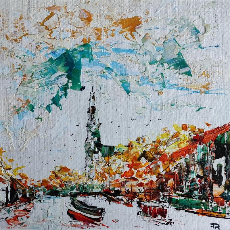 Painting Amsterdam 4 by Reymond Pierre | Painting Abstract Oil Urban