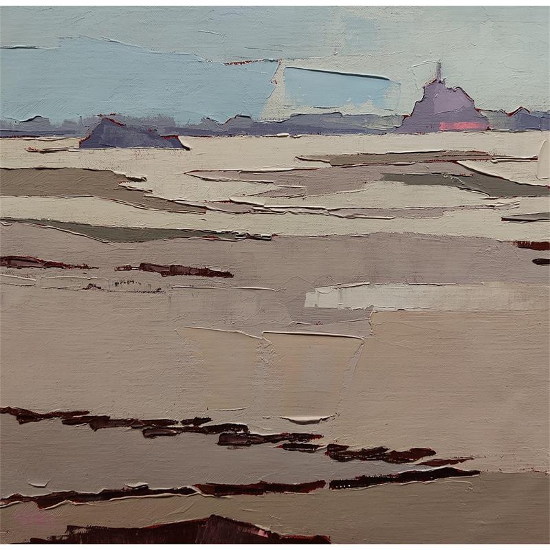 Painting Douceur de la baie by PAPAIL | Painting Figurative Oil Landscapes
